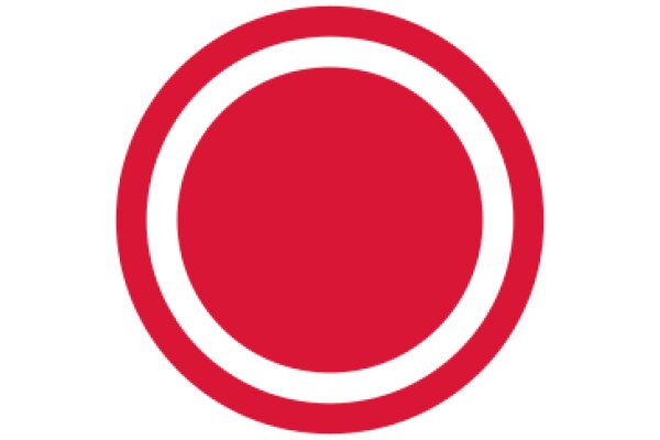 Digital Art: A Red Circle with Pixelated Edges