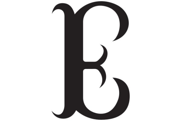 Stylized Letter 'E' in