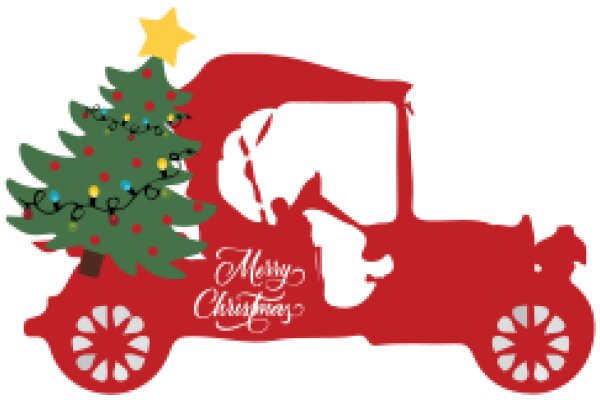 Merry Christmas: A Festive Truck Decoration