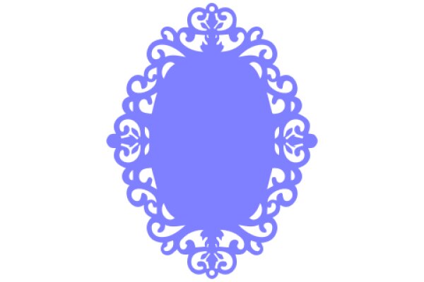Stylized Oval Decoration with Intricate Design