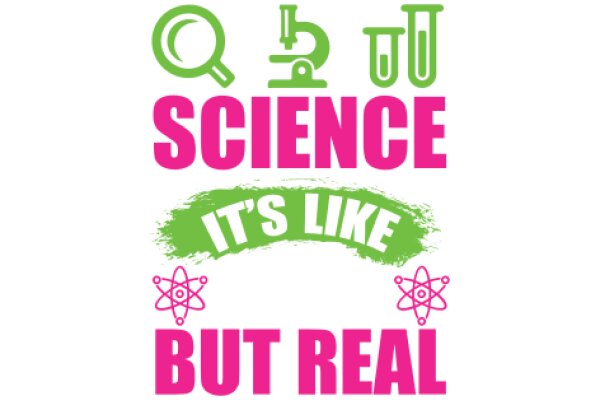 Science-themed Quote Poster: A Playful Blend of Science and Realism