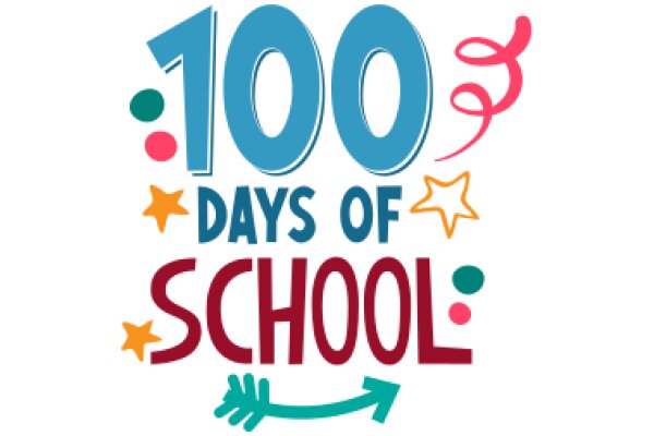 Celebrating 100 Days of School with Colorful Stars and a Smiley Face!