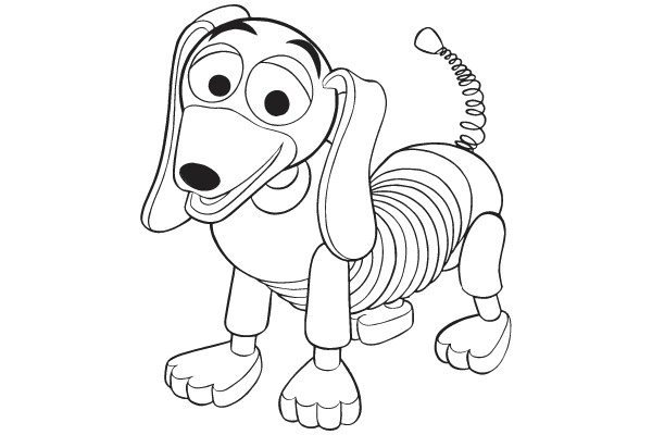 Whimsical Hybrid: A Cartoon Dog-Snail Fusion