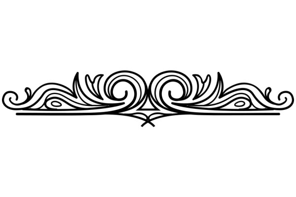 Stylized Abstract Design with Swirling Patterns