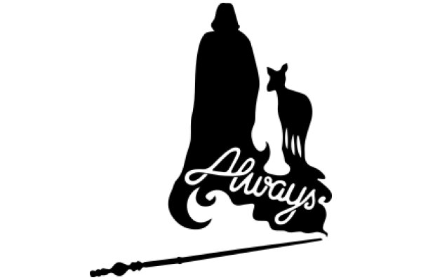 Always: A Silhouette of a Figure and a Deer, with the Word 'Always' Below Them