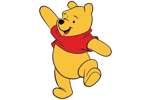 Winnie the Pooh in Red Shirt