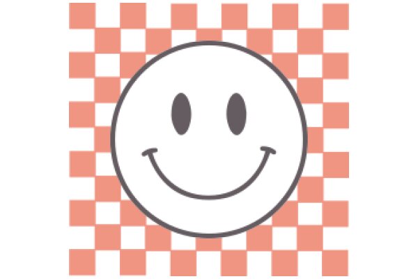 Emotional AI: A Smiling Emoticon on a Checkered Background