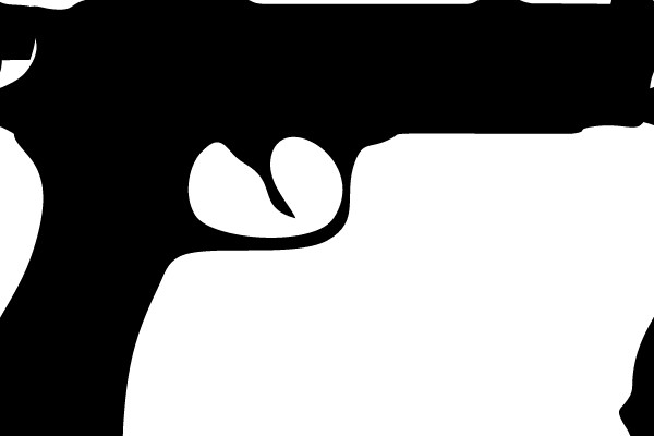 Silhouette of a Pistol