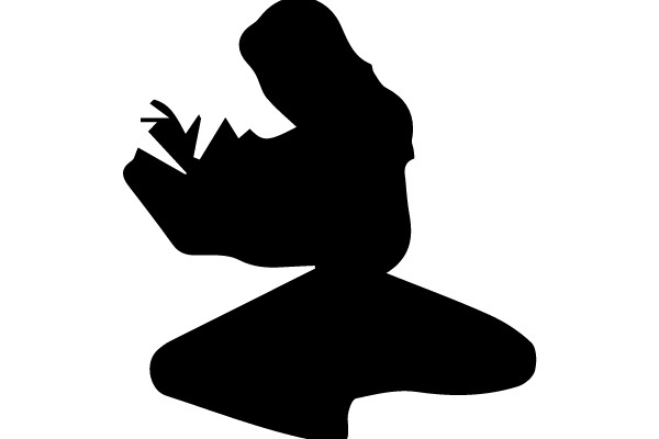 Silhouette of a Person Reading a Book