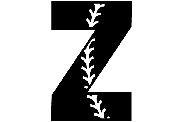 Baseball Stitched Letter Z