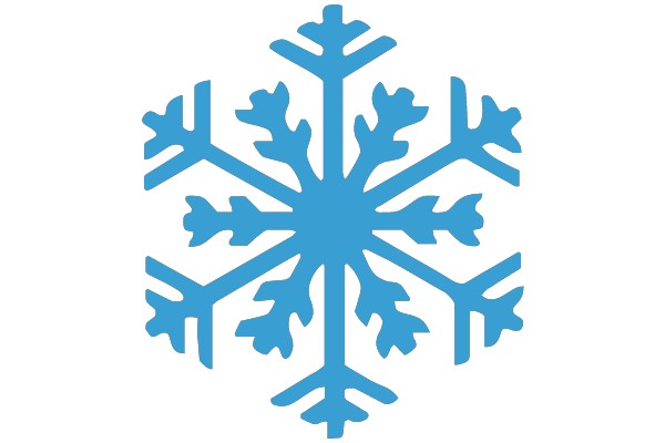 Blue Snowflake Design