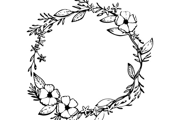 Nature's Embrace: A Floral Wreath