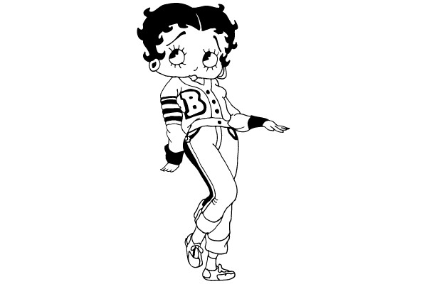 Betty Boop in a Track Suit