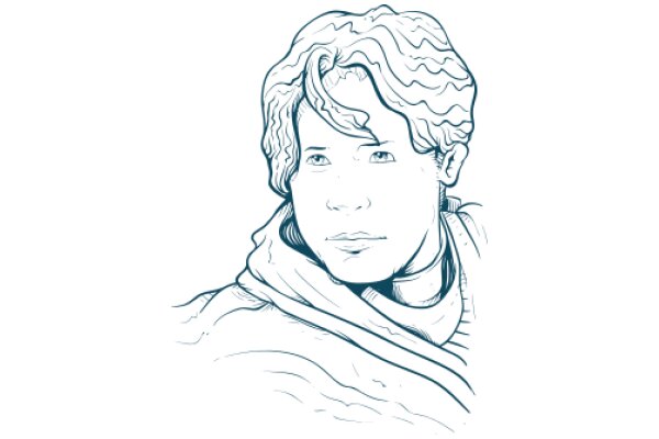 A Portrait of a Young Man with a Thoughtful Expression