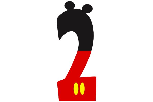 Disney's Iconic Mickey Mouse Logo in a Modern, Stylized Form