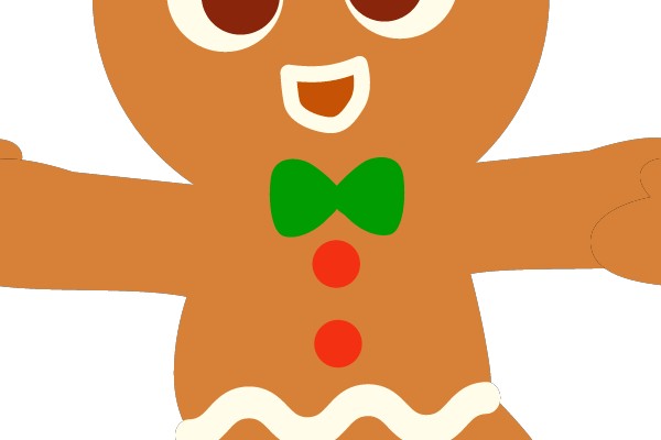 Gingerbread Man Christmas Clipart