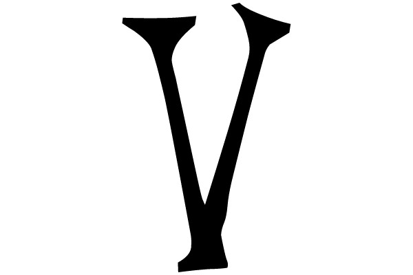 The letter V.