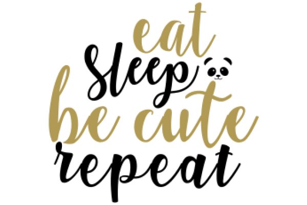 Inspiring Affirmations: A Panda's Perspective on Sleep and Self-Care