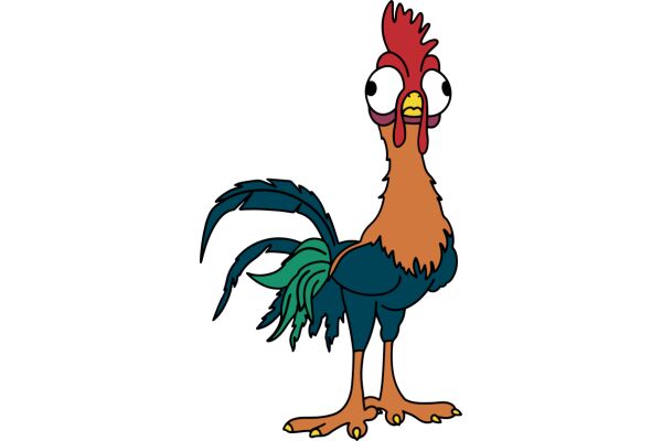 A Rooster's Curious Expression