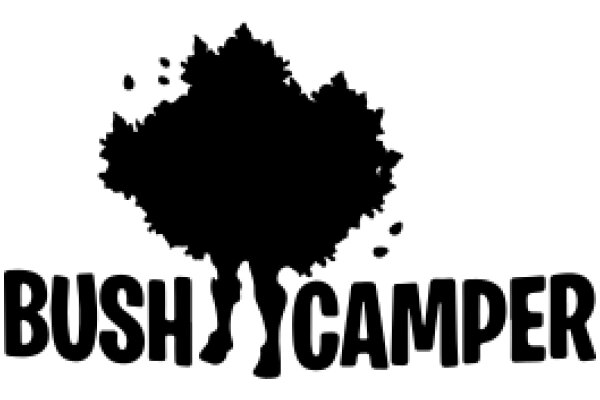 A Silhouette of a Tree with the Word 'Bush' Below It