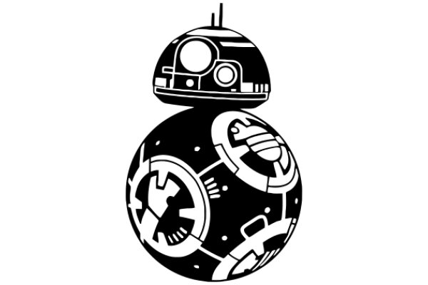 A Stylish Illustration of a Droid and a Ball