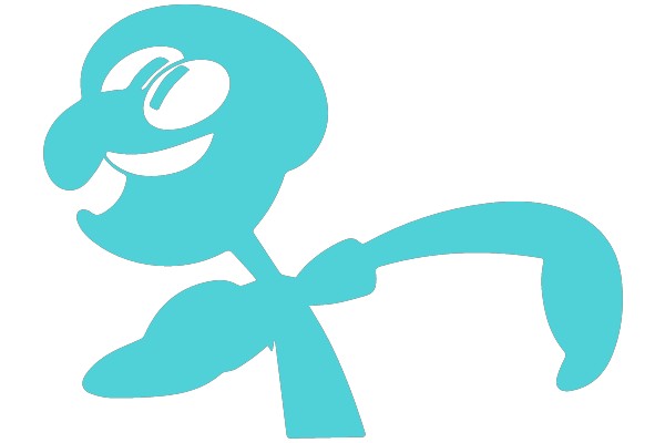 Blue Parrot Silhouette