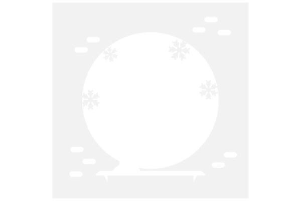 A Minimalist Artwork with a Snowflake Pattern