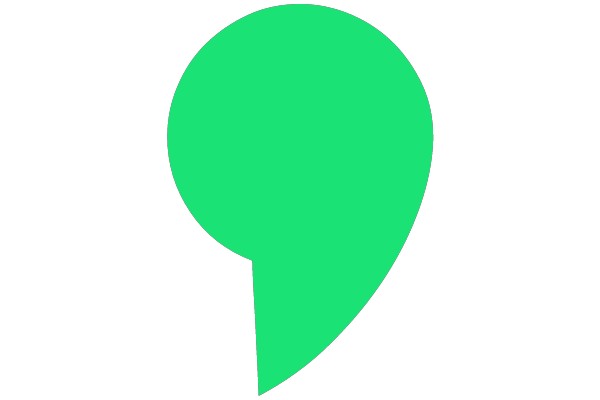 Green Speech Bubble: A Simple Symbol of Communication
