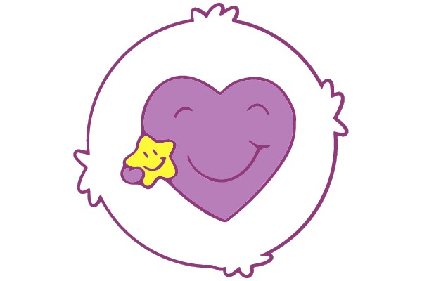 Purple Heart with Yellow Star