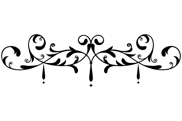 Elegant Vintage Floral Ornament