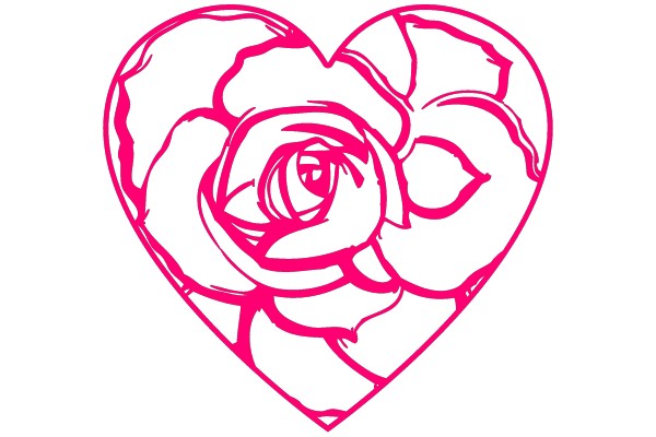 Heart Rose Design
