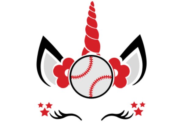 Whimsical Logo Design: A Playful Blend of Baseball and Unicorn Elements
