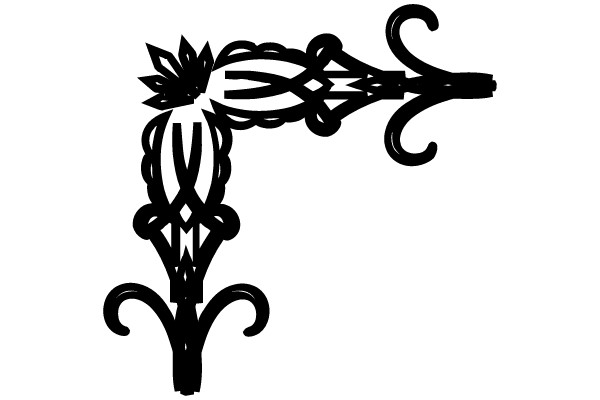 Ornate Flourish: A Decorative Vintage Frame Ornament
