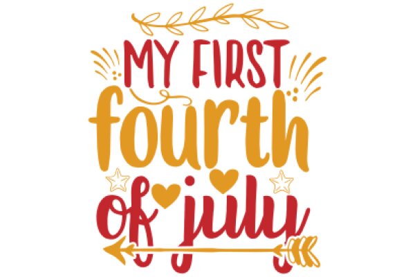 Celebrating the First Fourth of July: A Graphic Design for a Festive Greeting Card