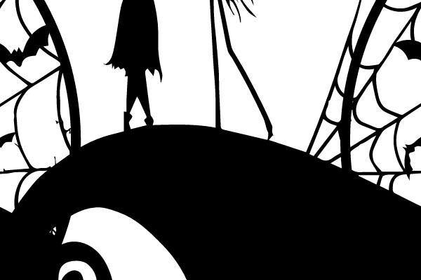 Halloween Silhouette Scene