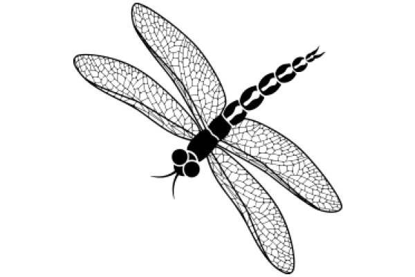 Stylized Dragonfly Illustration