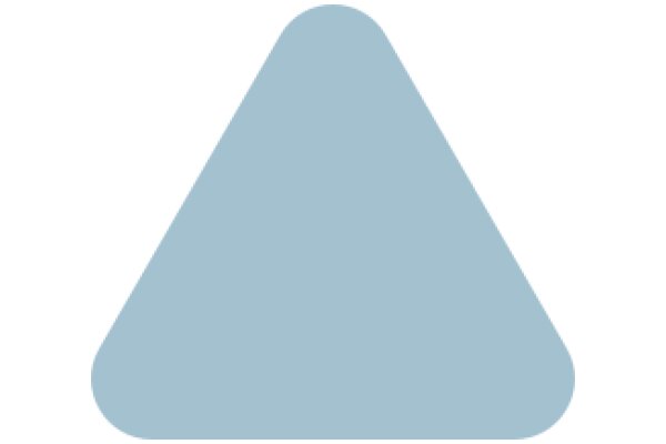 Simplistic Geometric Shape: A Blue Triangle