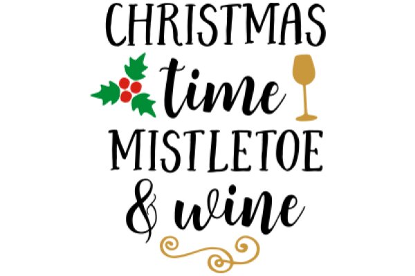 Celebrate the Festive Season with a Touch of Elegance: Christmas Time, Mistletoe, and Wine