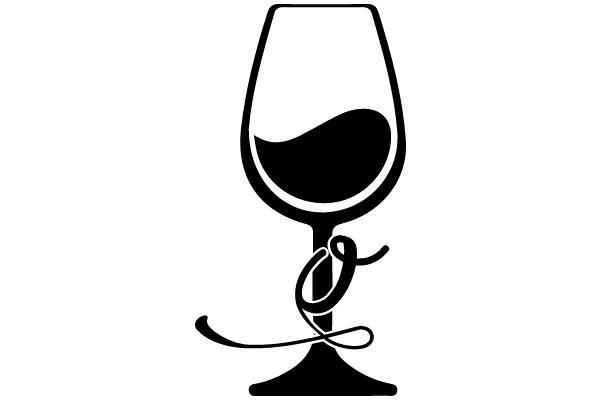 Elegant Wine Glass with a Twist: A Symbol of Celebration and Relaxation