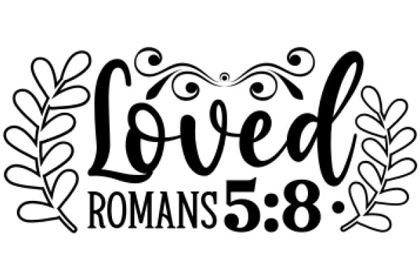 Loved Romans 5:8 - A Graphic Design