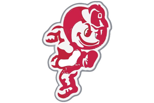 Red and White Character Mascot