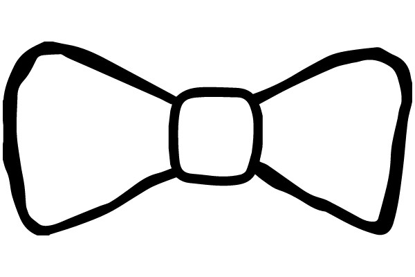 Simple Bow Tie Drawing
