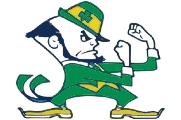 St. Patrick's Day Celebration: A Cartoon Character in a Stylish St. Patrick's Day Outfit