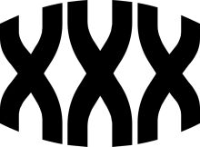 Stylized Black and White Lettering