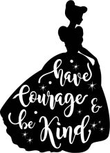 Courage and Kindness: A Silhouette of a Woman with a Message of Empowerment