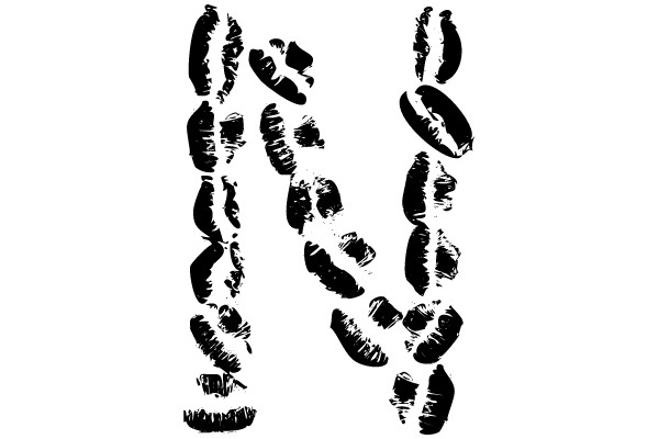Kissed Canvas: A Monochrome Expression of Passion