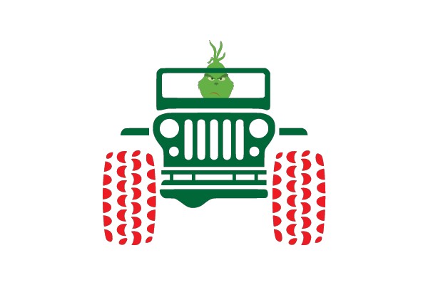 Grinch's Christmas Jeep