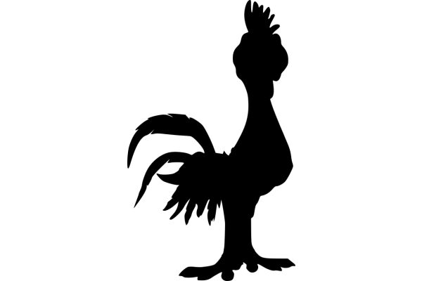 Silhouette of a Rooster: A Symbol of Courage and Vigilance