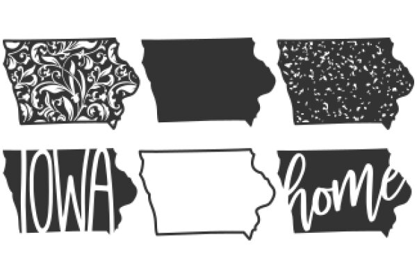 A Collection of State Symbols: Iowa, Home, and the State's Flower
