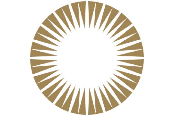 Stylized Logo Design: A Circular Design with Radiating Lines and a Central Hole
